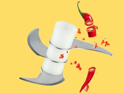 EUROXANTY Picadora de Carne | Licuadora portátil con Batería recargable | Picadora automática para Cebolla, Hielo y Frutos secos | Mini-Picadora eléctrica con Cuchillas de Acero inoxidable (Azul) - imagen 9