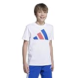 [アディダス] 半袖 Tシャツ キッズ エッセンシャルズ BL Tシャツ ユニセックス子供 KRJ94 ホワイト/チームロイヤルブルー/ピュアルビー (JY0298) 130