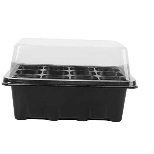 MOBUTOFU Bandeja De Germinación De 12 Cavidades para Vivero con Tapa Ideal para Cultivo De Plantas y Bonsáis Color