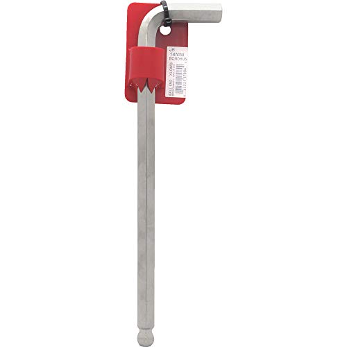 Bondhus 17084 Tagged y barcoded 14 mm con extremo de bola llave Allen de punta allen con Briteguard acabado, 260 mm
