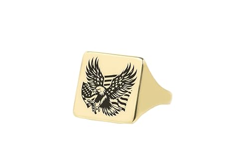 Bague de forme carrée en or pour rompre avec les bijoux classiques