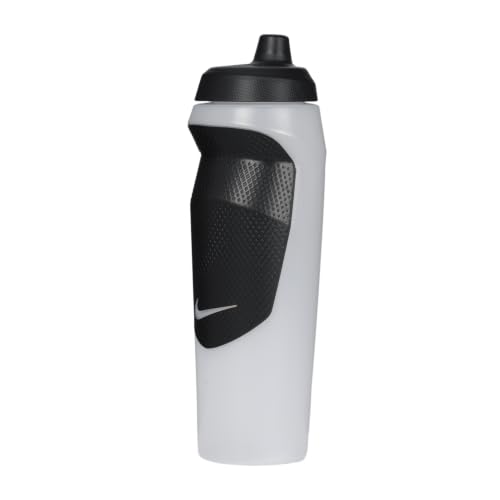 Image of Nike HYPERSPORT BOTTLE 20 OZ - CLEAR /BLACK /BLACK /CLEAR, 591 ML