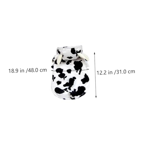 Disfraz de perro con estampado de vaca talla L miniatura 2