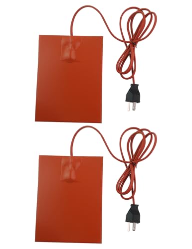 2PCS Engine Heater Pad Oil Pan Heater Pad for Cars and Trucks 6x8 300W Power Comes with a 5.57-Foot Power Cord