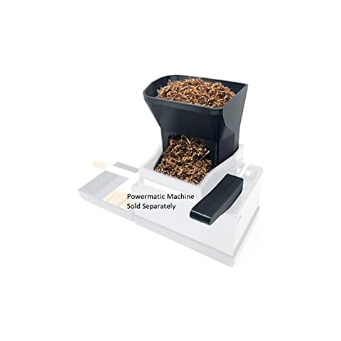 Ergo 3D Tobacco Hopper and EZ Handle Accessory for Powermatic 2 and 2+ Electric Cigarette Rolling Machine Injector for Hand Rolled Smokes (Powermatic Machine Sold Separately!) Cover