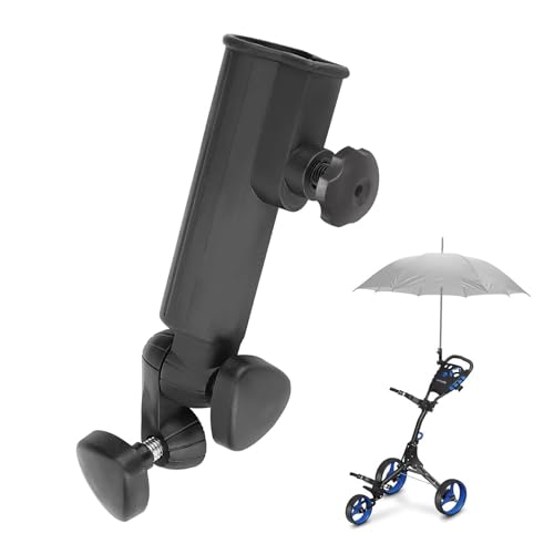 mumisuto Golf Umbrella Holder Golf Trolley Umbrella Holder Universal Adjustable Anti-Fall Umbrella Rack Golf Accessories Plastic Golf Cart Umbrella Stand Golf Trolley Umbrella Holder