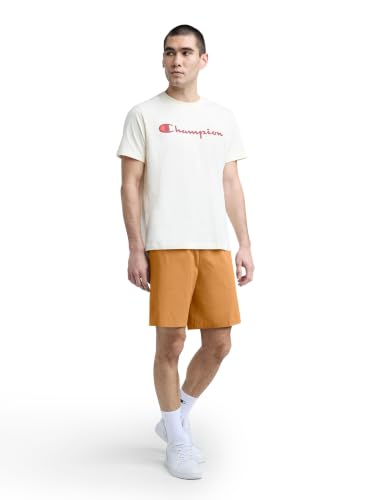 Image of Champion Men's Lounge Shorts, Standard Fit, 9 Inch Inseam, Lightweight 100% Cotton, Available in Regular and Big & Tall