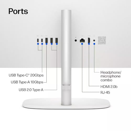 Image of HP OmniStudio 27 inch Touch AIO Desktop Computer (2026), Intel Ultra 7 355U (Up to 4.7GHz) with 49 Tops NPU, 32GB RAM 2TB SSD, 27inch FHD, Wi-Fi 7, Window 11 Pro, Business & Study AI All-in-One Computer