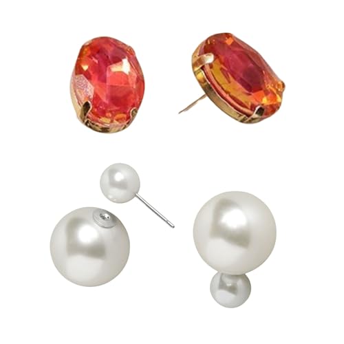 Image of Mansiyaorange Chunky Earrings Tops Stud For Women & Girls