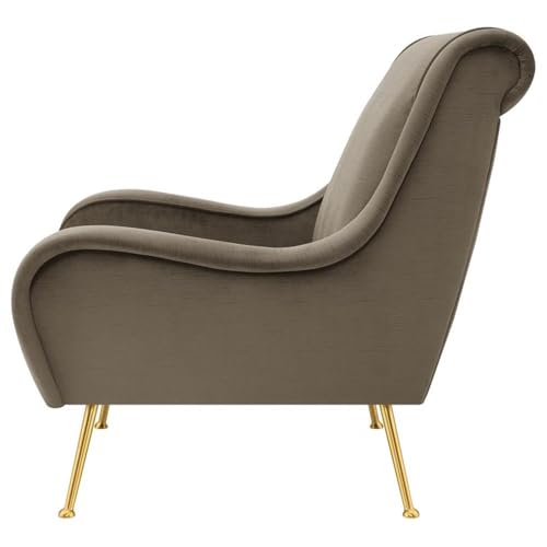 Sillón Plegable Terciopelo Marrón miniatura 7