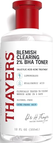 Thayers Blemish Clearing Salicylic Acid Toner, Acne Treatment Face Toner with 2% Salicylic Acid...