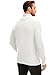 JEMLDL Turtleneck Men Sweater Pullover Twisted Pattern Casual Regular Fit Thick Winter Long Sleeve Cable Knit Sweaters White Medium
