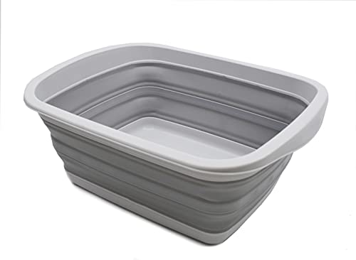 SAMMART 10L (2.6 Gallon) Collapsible Tub-Foldable Dish...