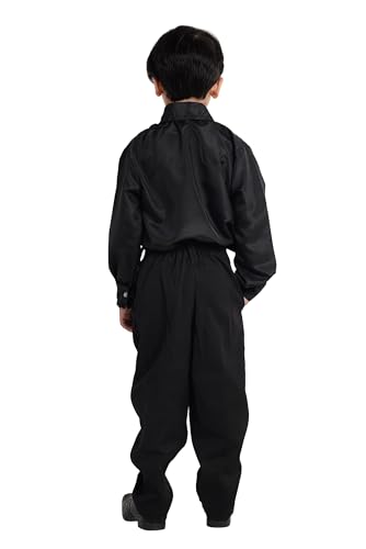 Image of Kaku Fancy Dresses Dance Costume Shinning Shirt With Bow Tie for Kids | Sequin Work School Annual Function & Theme Party's Shirt for Boys (ONLY SHIRT)