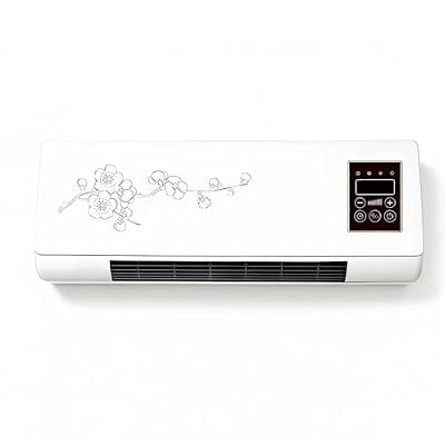Virellandra Wall Mounted Air Conditioner No Window, 2 in 1 Portable Cooling and Heating Smart Mini Ac Unit, Ductless Air Conditioner Fan with Remote Control for Bedroom Garage Office(Red)