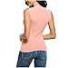 Womens Mock Turtleneck Tank Tops Slim Fit Stretch Sleeveless Underscrubs Basic Casual Workout Thermal Layer Tee Shirts B-Pink