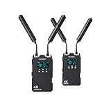 FEELWORLD WT1H 4K Wireless Video Transmission System Dual HDMI Full Duplex Intercom Live Streaming with 1000ft...