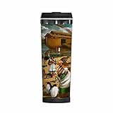 WONDERTIFY Noah Ark Coffee Cup Family Many Animals Rest Bible Story Coffee Mug Stainless Steel Bottle Double Walled Thermo Travel Water Metal Canteen Colorful