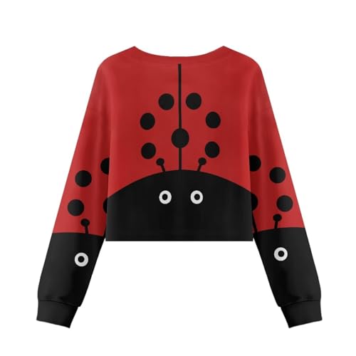 Kids Crop Tops Girls Long Sleeve Shirts Crewneck Sweatshirts Fall Fashion Shirts3