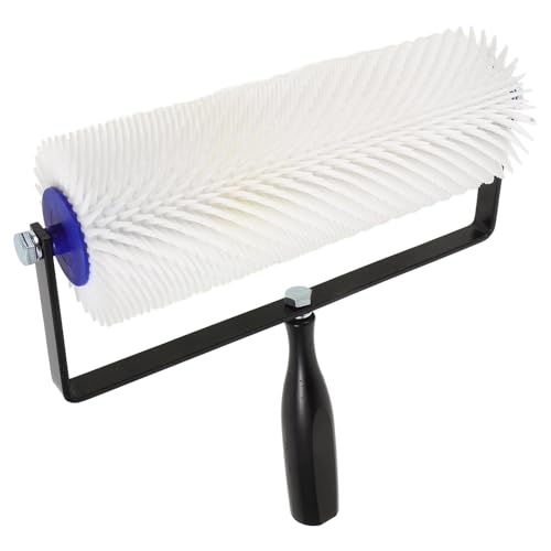 Yardenfun Rouleau à Ongles Autonivelant 23 Cm pour Sol en Ciment, Anti-bulles, Outil de Peinture à Picots Solide, Adapté aux Surfaces en Béton, Fourni en Unité, Usage Professionnel et Domestique
