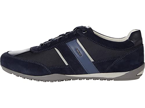 Sottopiede antibatterico Geox U Wells C Scarpe da ginnastica da Uomo, Blu (Dk Navy), 46 EU