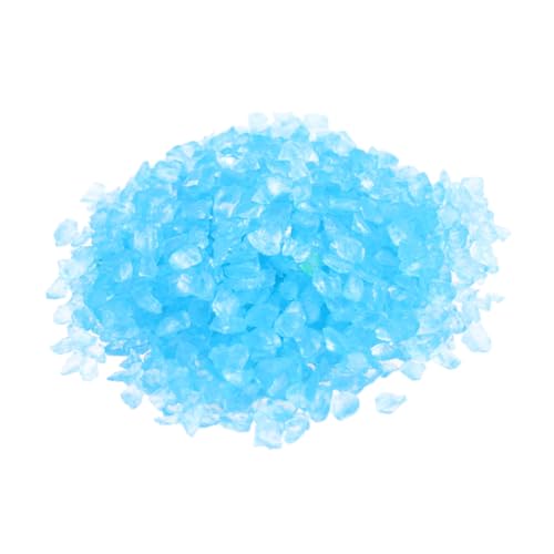 BESPORTBLE Sabbia Colorata in Vetro per Acquari e Decorazioni Sabbia Ecologica Blu 500G per Micro Paesaggi Vasi e Bottiglie Set da 2 Pezzi per Uso Sicuro e Decorativo