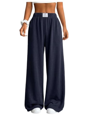 Image of SOLY HUX Girl's Wide Leg Sweatpants Loose Baggy Pants with Pockets