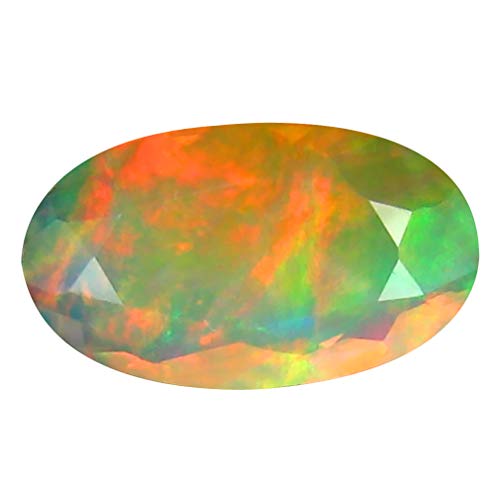 Opale arc-en-ciel véritable 13x8mm | Pierre précieuse ovale AAA+ 1.77 ct