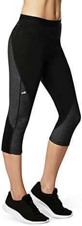Physiclo Pro Resistance Women's Compression Capri Training Pants with Built-in Resistance Band Technology