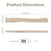 FOCMKEAS Premium Toon Wood Hammer Handle Replacement 38cm Long Wood Tool Handle,Ball Peen Hammer Handles with a Steel Wedges Suitable for Small Hammers or Axes with 39×17mm Tenons