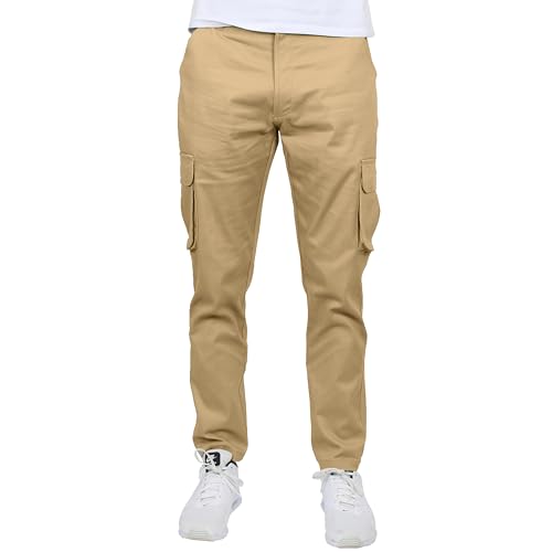 2-Pack Men's Flex-Stretch Cotton Cargo Pants, 31-Inch Inseam - Comfortable and Durable4