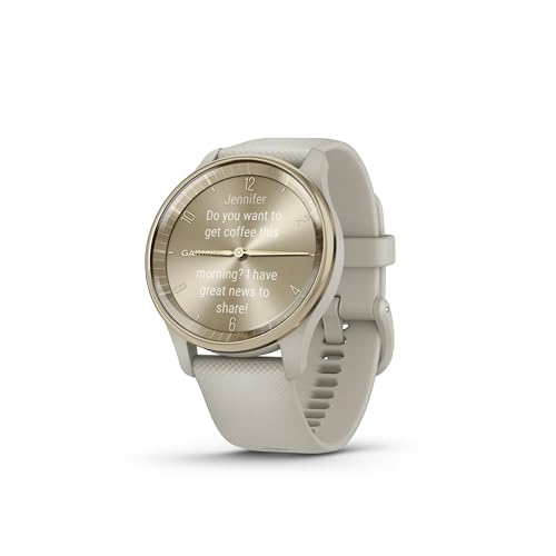 Garmin vívomove Trend Hybrid Smartwatch, 40mm, French Grey