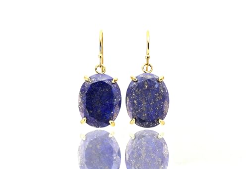 Pierre de naissance de septembre : boucles d'oreilles en or et lapis lazuli, le cadeau idéal