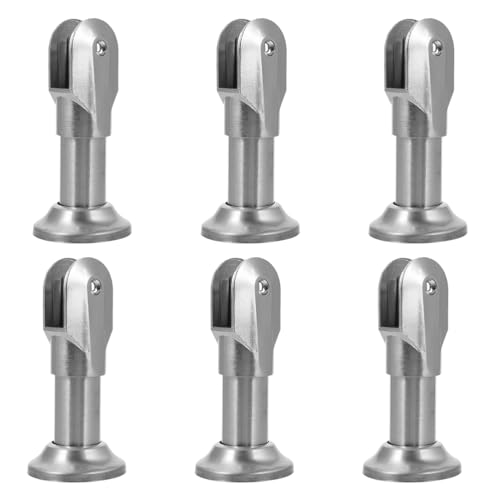 Pied de cloison pour toilettes en acier inoxydable durable Zerodeko