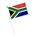 AhfuLife 15 Pcs South Africa Hand Held Flags for World Cup Decorations 2026, 5.5 × 8.2 Inch South Africa Small Stick Flag with 11.8