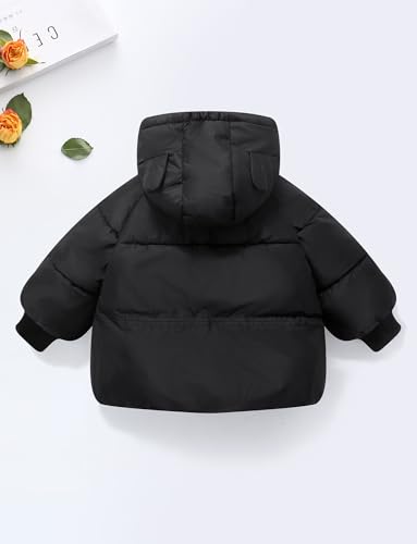 Happy Cherry Toddler Boys Girls Winter Coats Lightweight Puffer Jacket Long Sleeve Hooded Down Coat Outerwear2