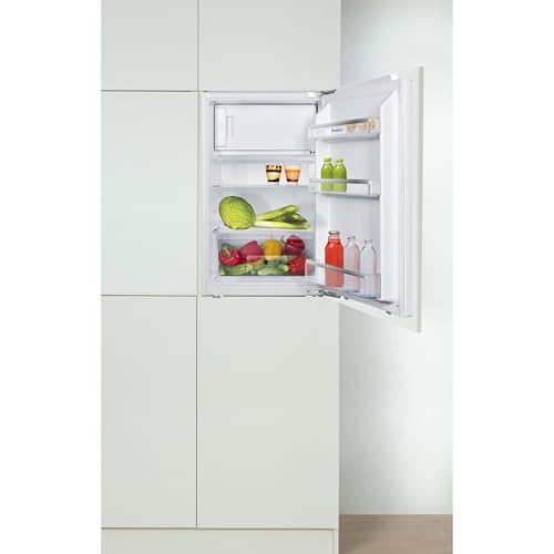 Amica Einbau‑Kühlschrank mit Gefrierfach Festtür‑Technik 880 mm Nische elektronische Steuerung Inverter‑Motor LED Beleuchtung 87,1 x 54 x 54 cm – Einbau Kühl Gefrierkombination