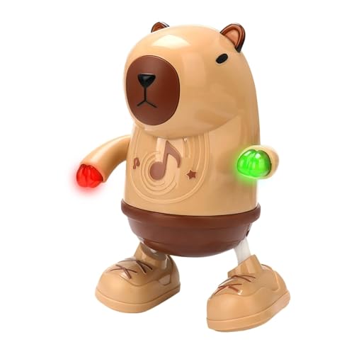Dancing Capybara Musical Toy, 19CM Toy de Dancer Capybara Capybara, Juguete Educativo de Capybara con luz y Sonido LED, Toy Sensorial de Capybara Dancing Capybara, para Niños