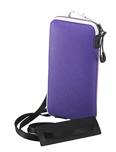 OneJoy Funda para teléfono móvil tamaño XL, Funda Grande de Neopreno para teléfono, 180x90x12 mm con Correa para Hombro o cinturón Morado 005