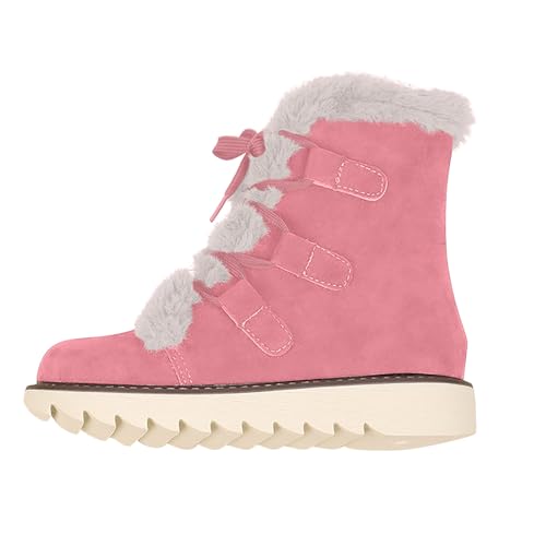 Bottes de neige femme doublées fausse fourrure et bottines plates à lacets