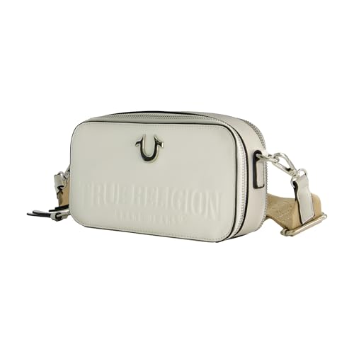 Image of Concept One Women's True Religion Camera Bag, Women's Mini Shoulder Handbag With Embossed Logo and Adjustable Shoulder Strap