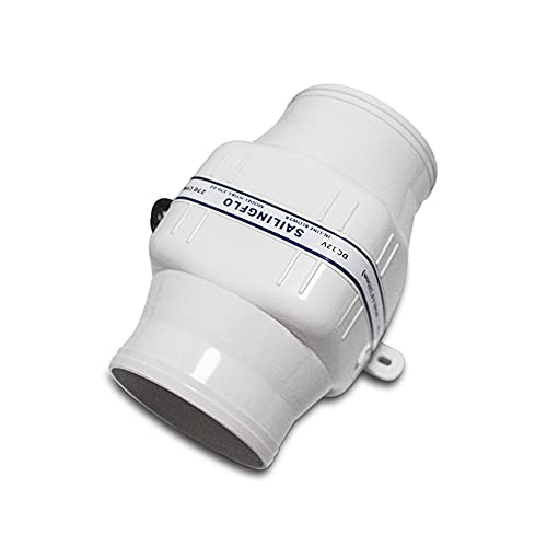 Image of 3 inch in-line Marine Bilge Air Blower 12V 130CFM Centrifugal Bilge Fan