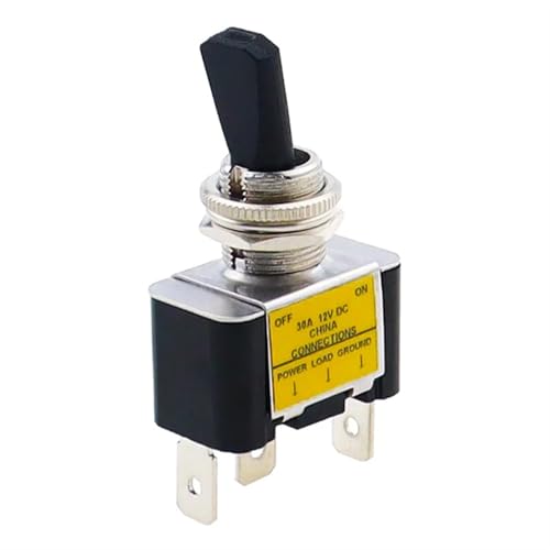 Interruptor 12V 30A SPST con LED amarillo de alta resistencia para salpicaderos exigentes 6