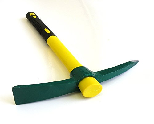 Ergonomic Solid Aim Large Sized Hand-Held Pick Mattock Classic Digging Tool, Heavy Duty Extra Thick Steel Pickaxe with Heavy Duty Handle (15inch Overall in Length With 1.5" x 10" Steel Blade.) - Thumbnail 2