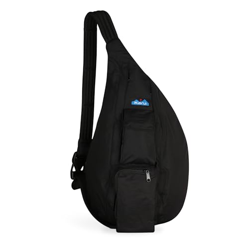 Image of KAVU Slingback Pack with Adjustable Rope Shoulder Strap, Black