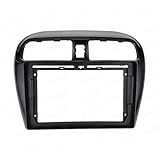 Kit De Montage Pour Autoradio Pour Mitsubishi Pour Attrage Pour Mirage 2012 2013 2014 2015 2016 Façade D'autoradio Lecteur Audio Cadre 2 DIN Tableau Bord