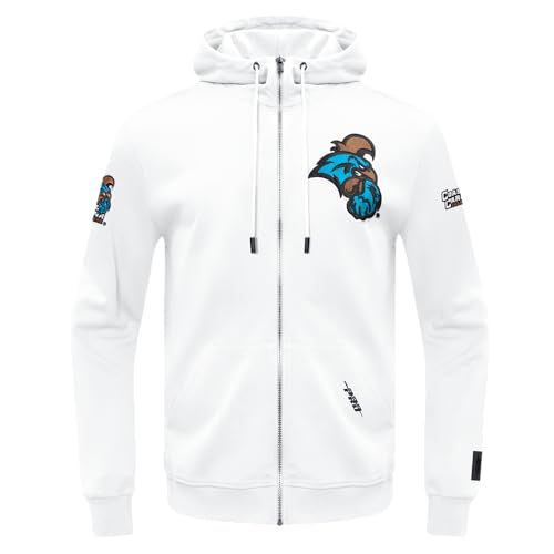 Image of Pro Standard Mens College Classic Chenille Cotton Double Knit Full Zip Hoodie