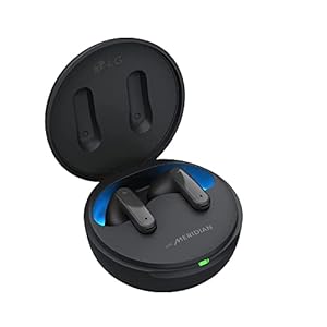 LG Tone-FP9 Bluetooth-hoofdtelefoon, draadloos, in ear-toon, zwart, Bluetooth 5.2, draadloos, audio-meridiaan, ruisonderdrukking, waterdicht, antibacterieel, UV-nano, 3 microfoons