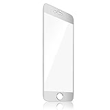 iPhone 6 Plus Screen Protector,iPhone 6S Plus Screen Protector, Ballistic Tempered Glass + Metal Frame to Full Coverage F-color™ Maximum Screen Protection 0.3mm 9H 2.5D HD,Silver