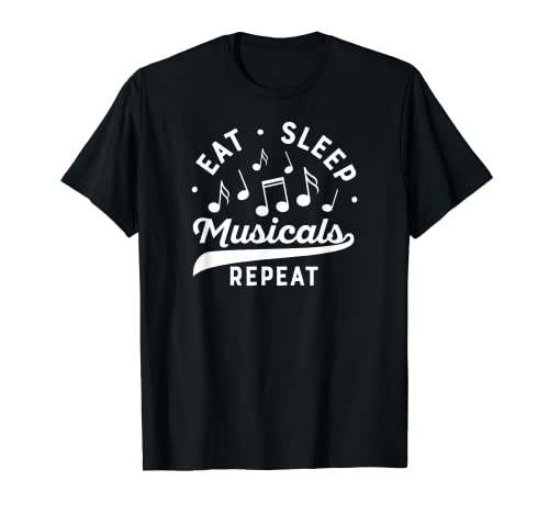 T-shirt « Eat Sleep Musicals Repeat High School Theatre » T-Shirt Cover